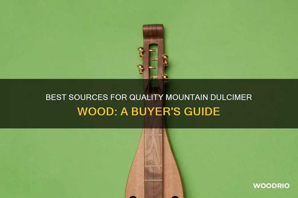where to buy mountain dulcimer wood