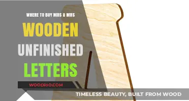 Where to Buy Mrs & Mrs Wooden Unfinished Letters for DIY Projects