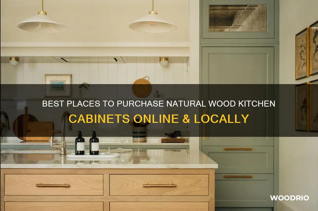 where to buy natural wood kitchen cabinets