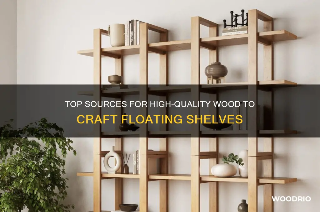 where to buy nice piece of wood for floating shelf