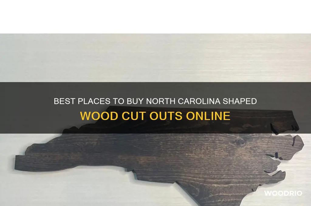 where to buy north carolina shaped wood cut outs