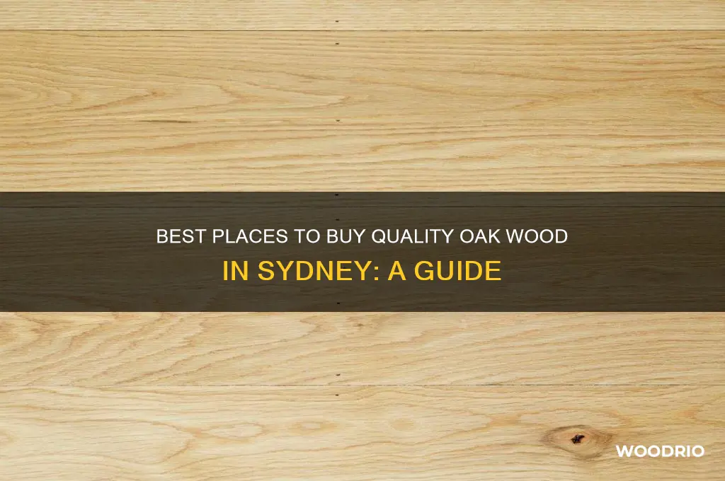 where to buy oak wood sydney
