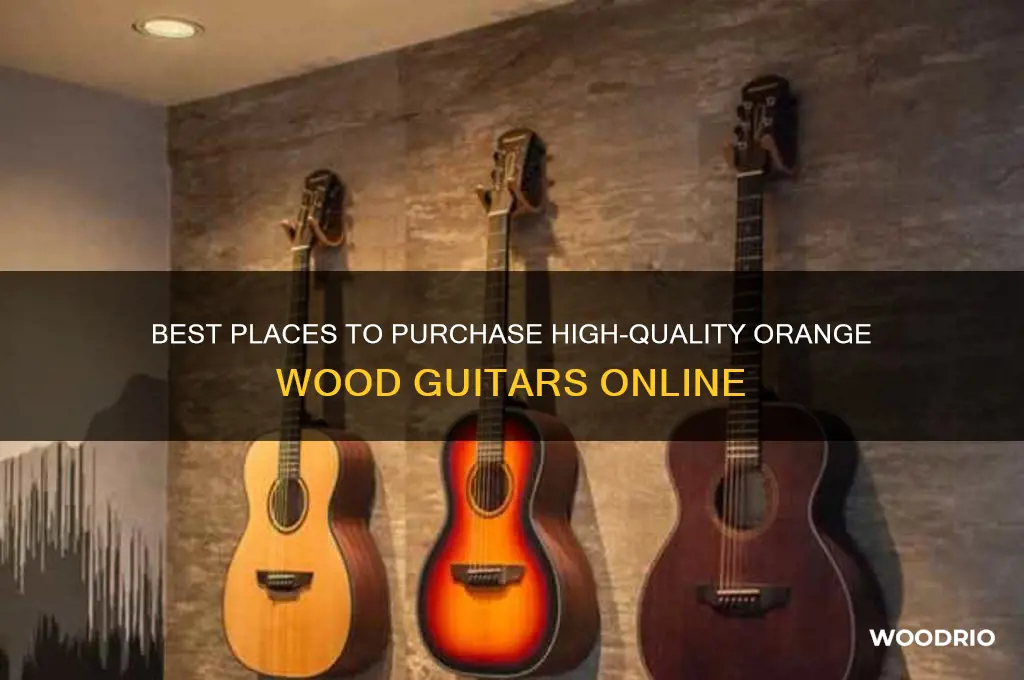 where to buy orange wood guitar