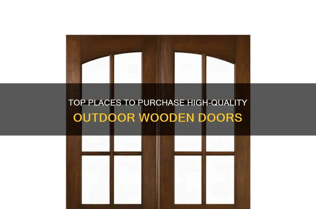 where to buy outdoor wooden doors