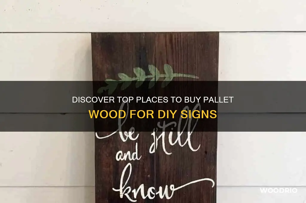 where to buy pallet wood sign