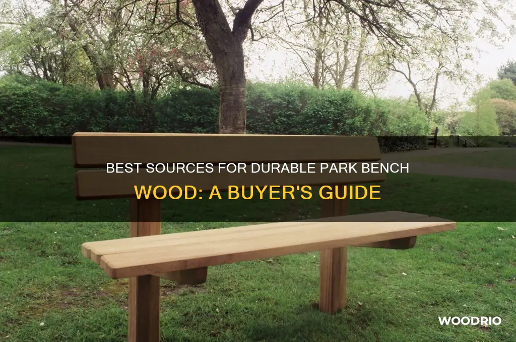 where to buy park bench wood