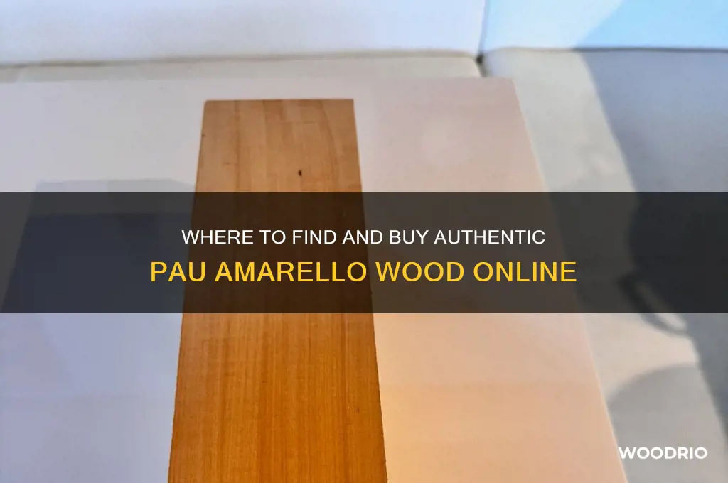 where to buy pau amarello wood