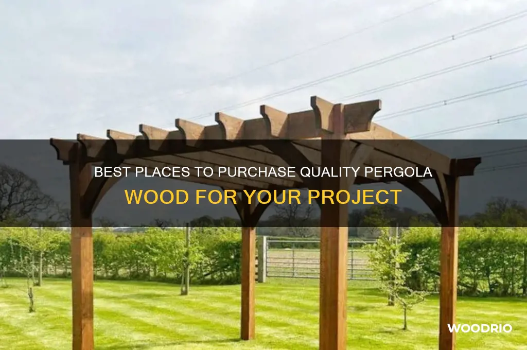where to buy pergola wood