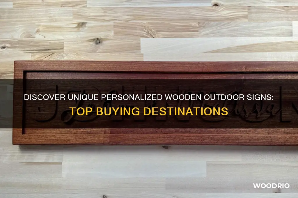 where to buy personalized wooden outdoor signs