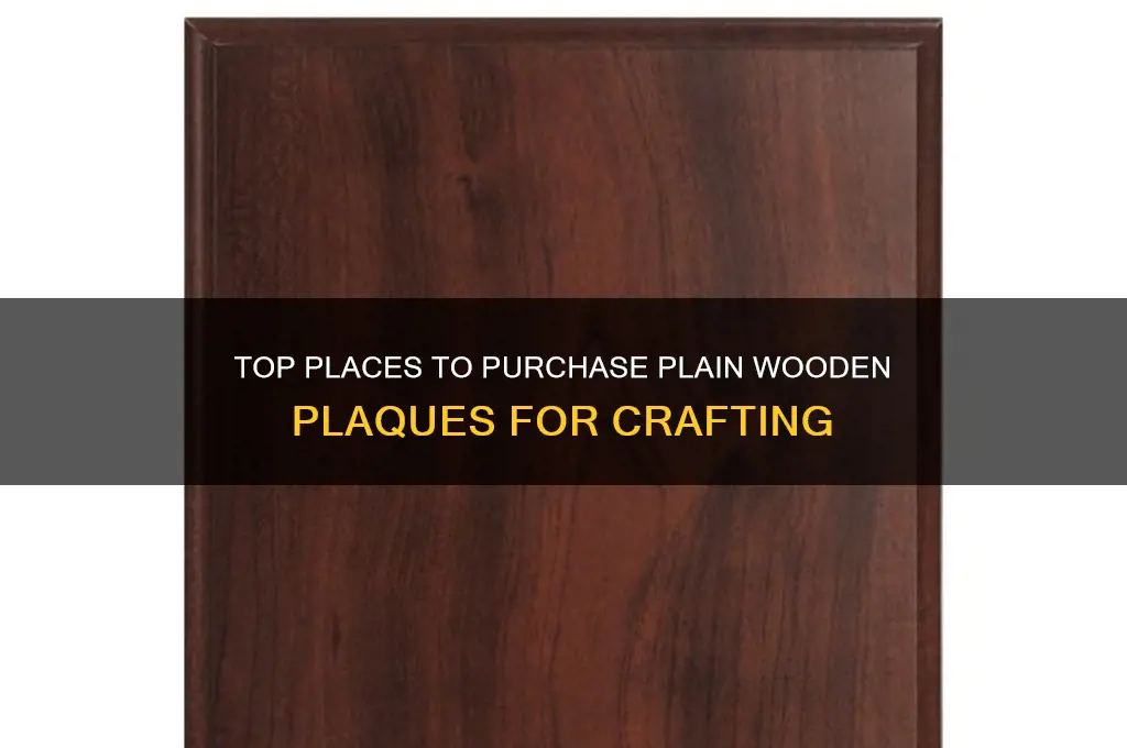 where to buy plain wooden plaques