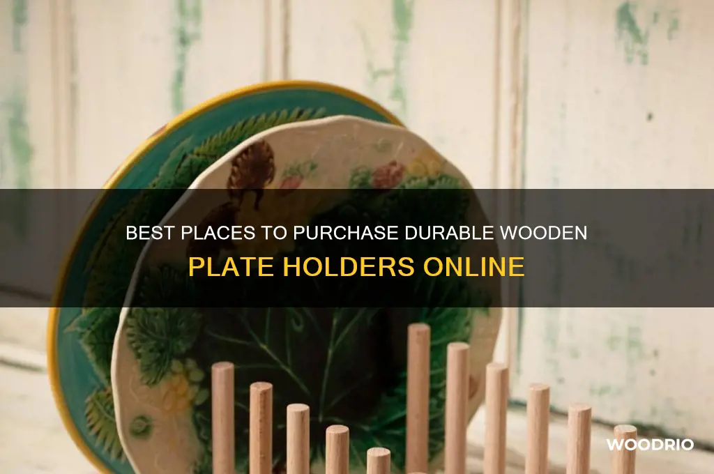 where to buy plate holder wood