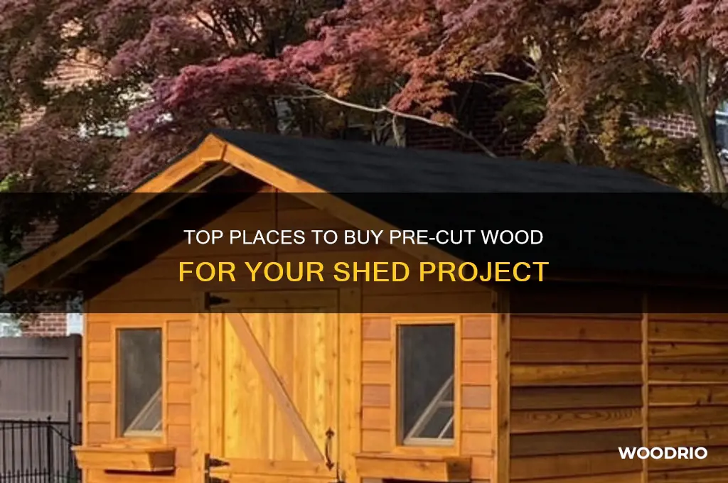 where to buy pre-cut wood for a shed