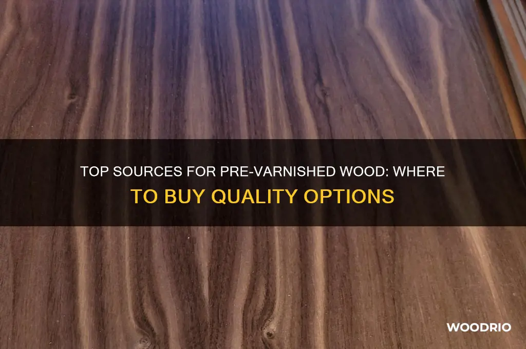 where to buy pre varnished wood