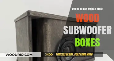 Best Places to Purchase Prefab Birch Wood Subwoofer Boxes Online