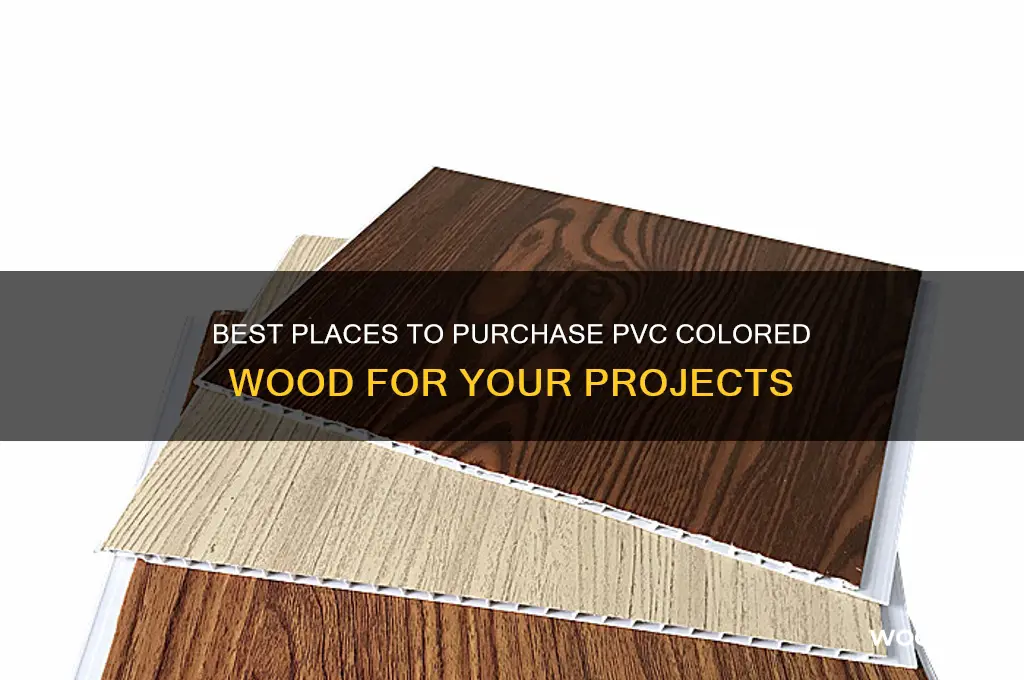 where to buy pvc colored wood