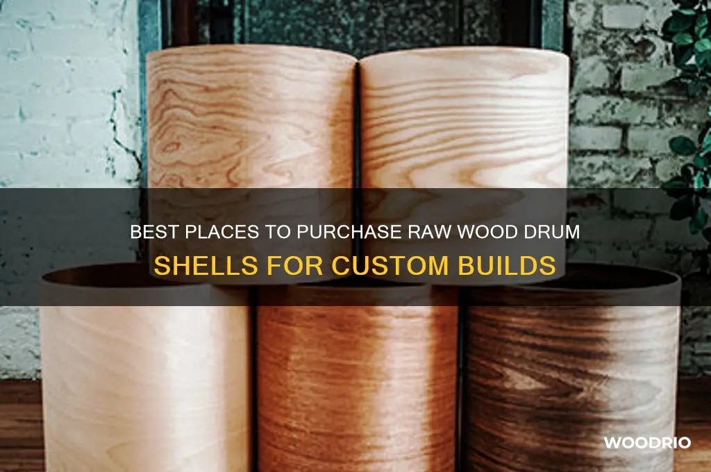 where to buy raw wood drum shells