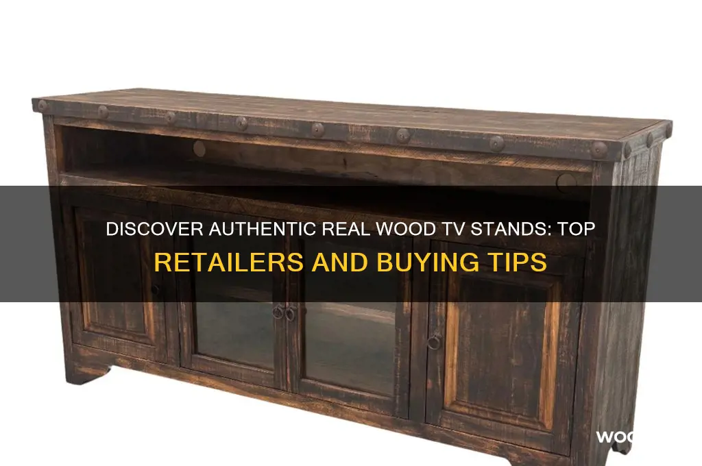where to buy real wood tv stand