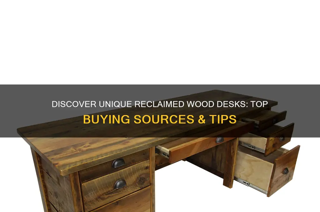 where to buy reclaimed wood desk