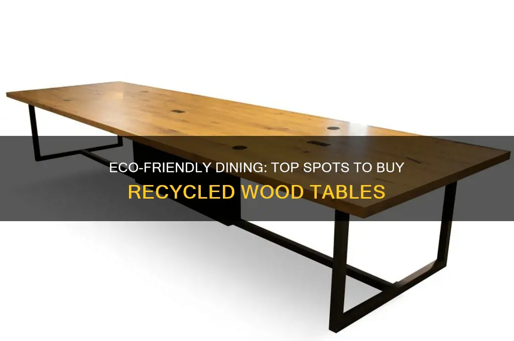where to buy recycled wood table