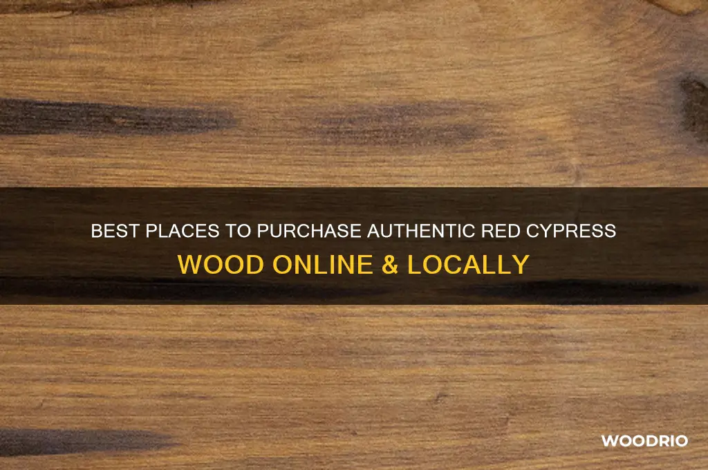 where to buy red cypress wood