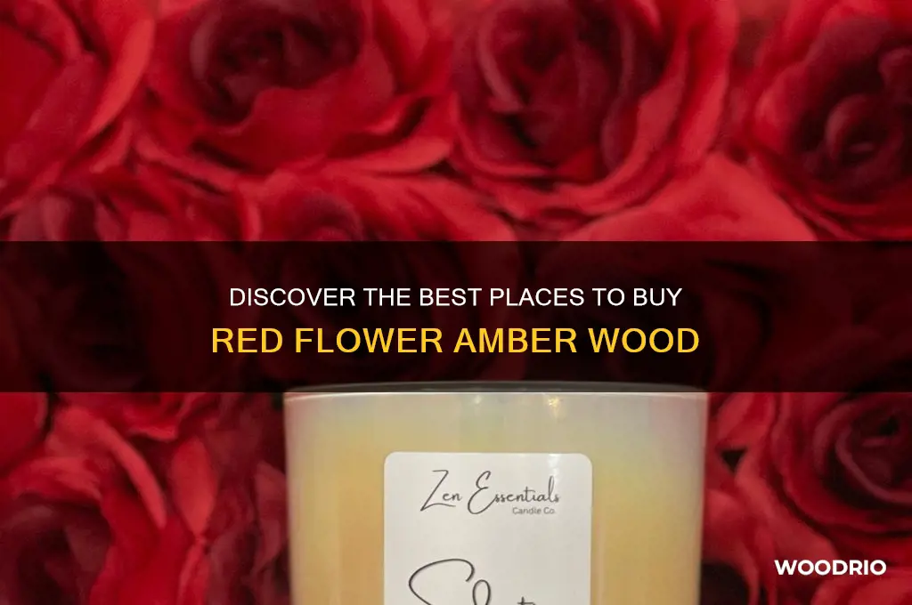 where to buy red flower amber wood