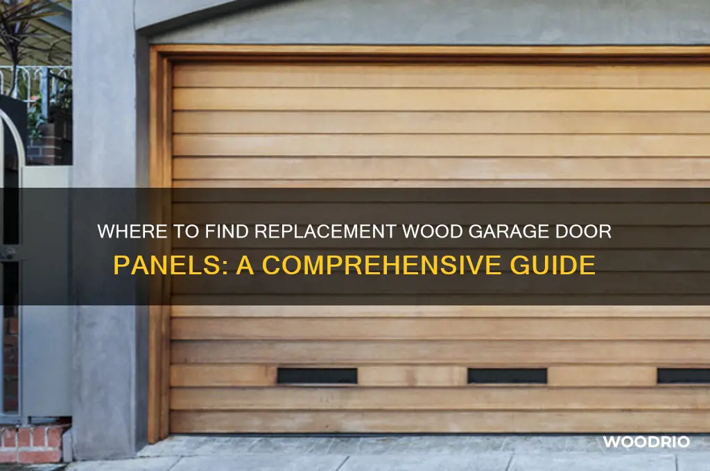 where to buy replacement wood garage door panels