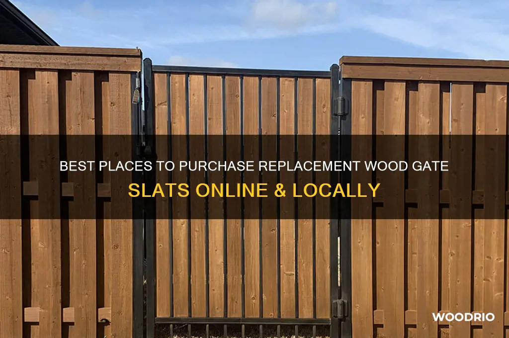 where to buy replacement wood gate slats