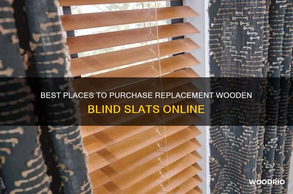 where to buy replacement wooden blind slats