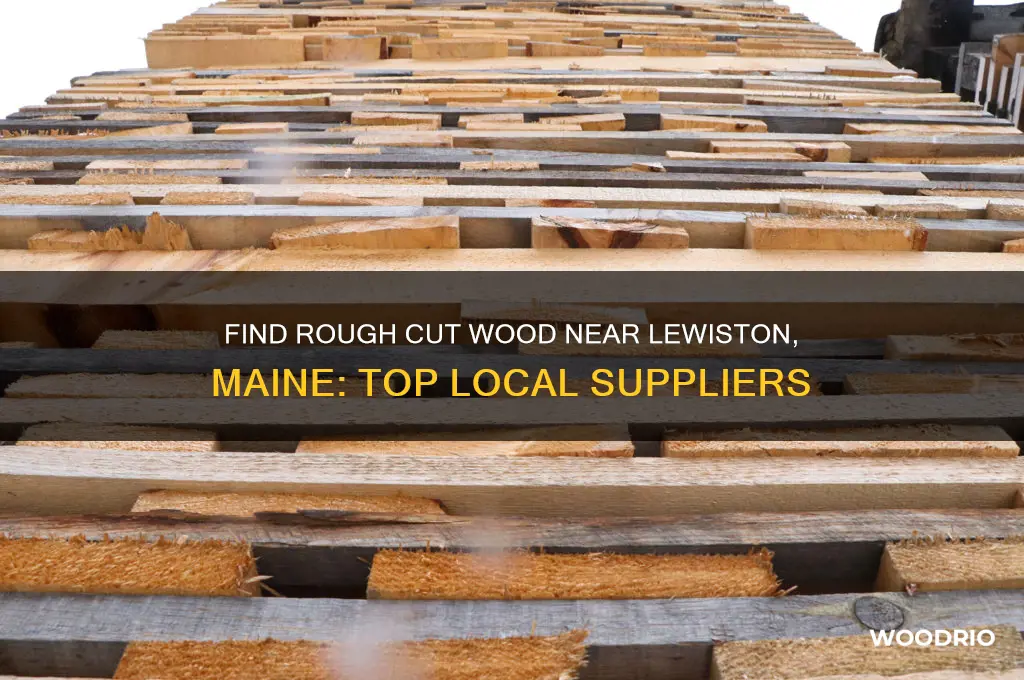 where to buy rough cut wood near lewiston maine