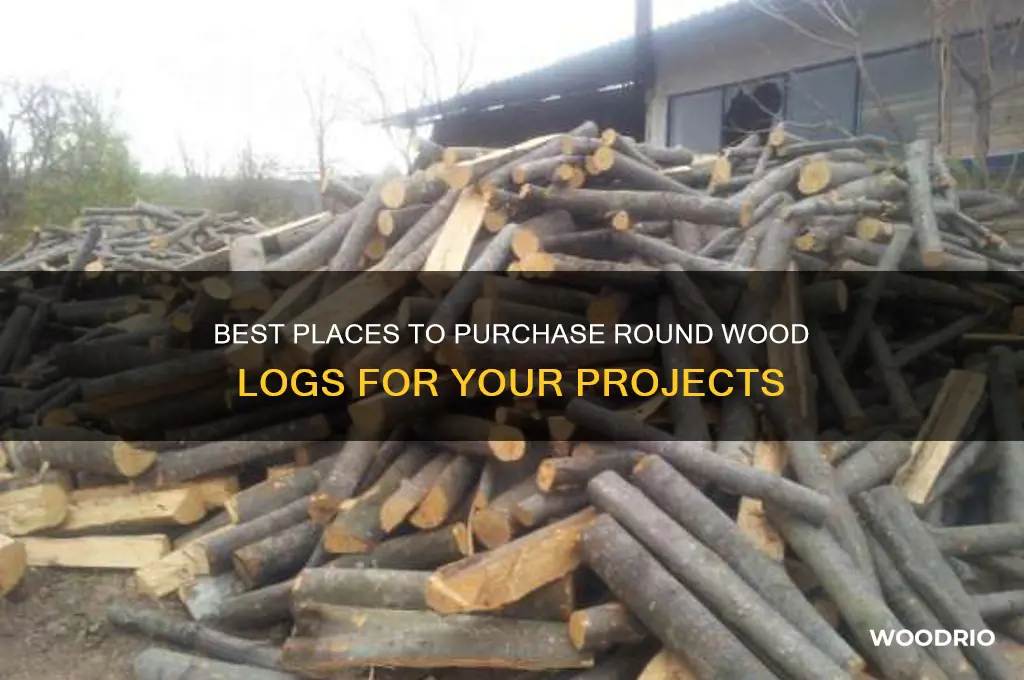 where to buy round wood logs
