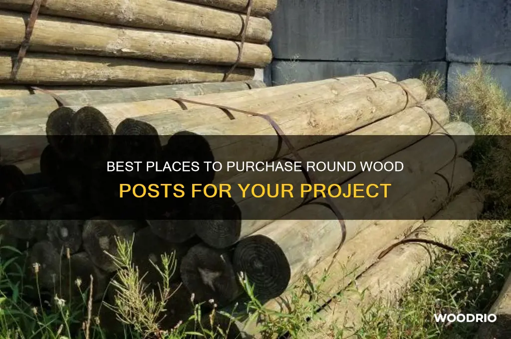 where to buy round wood posts