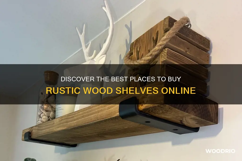 where to buy rustic wood shelf