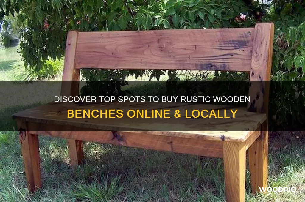 where to buy rustic wooden benches