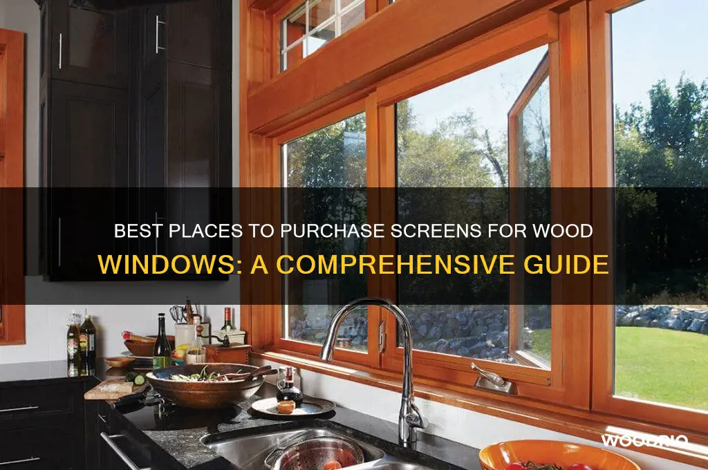 where to buy screen for wood windows