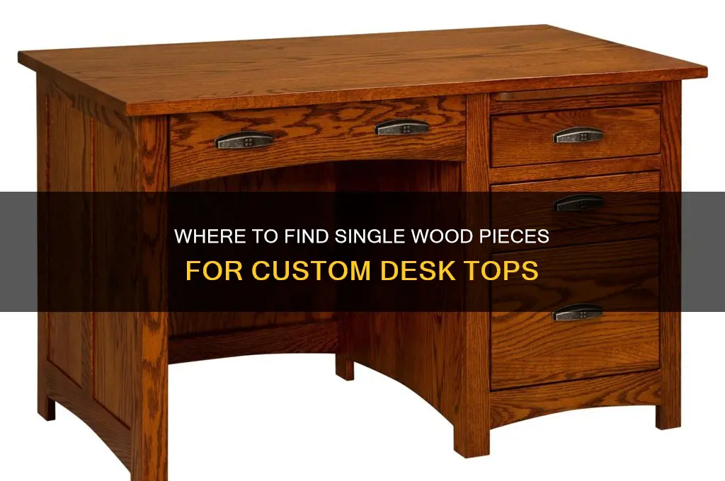where to buy single peice of wood for desk top