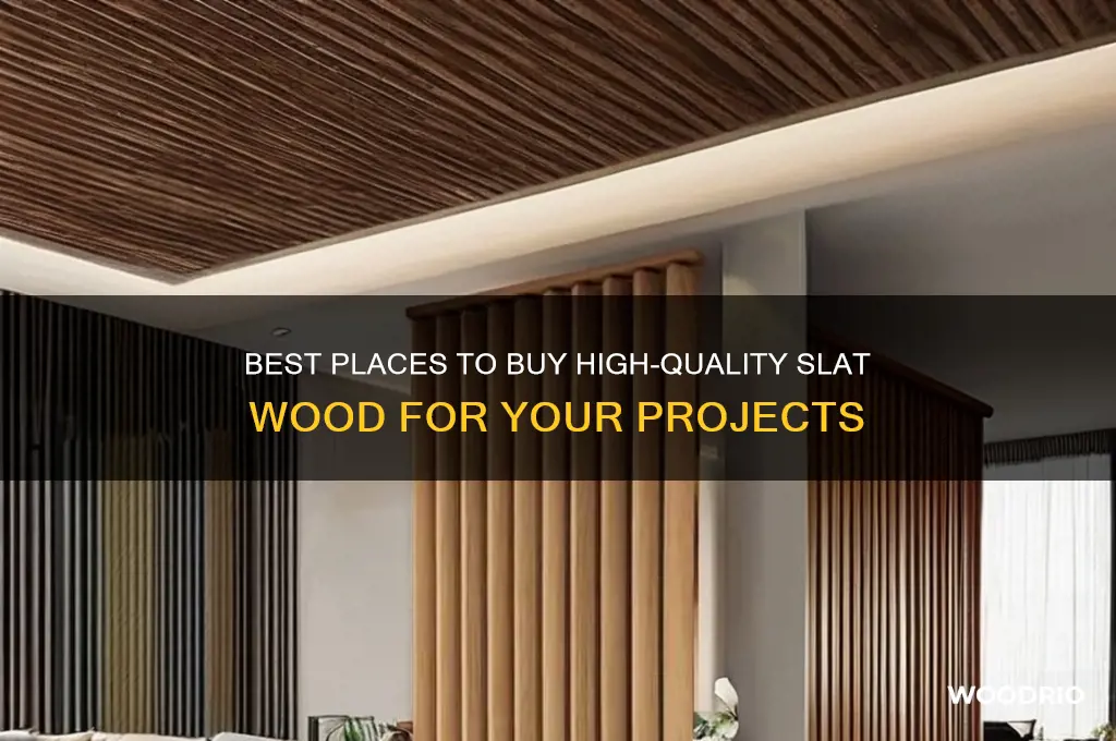where to buy slat wood