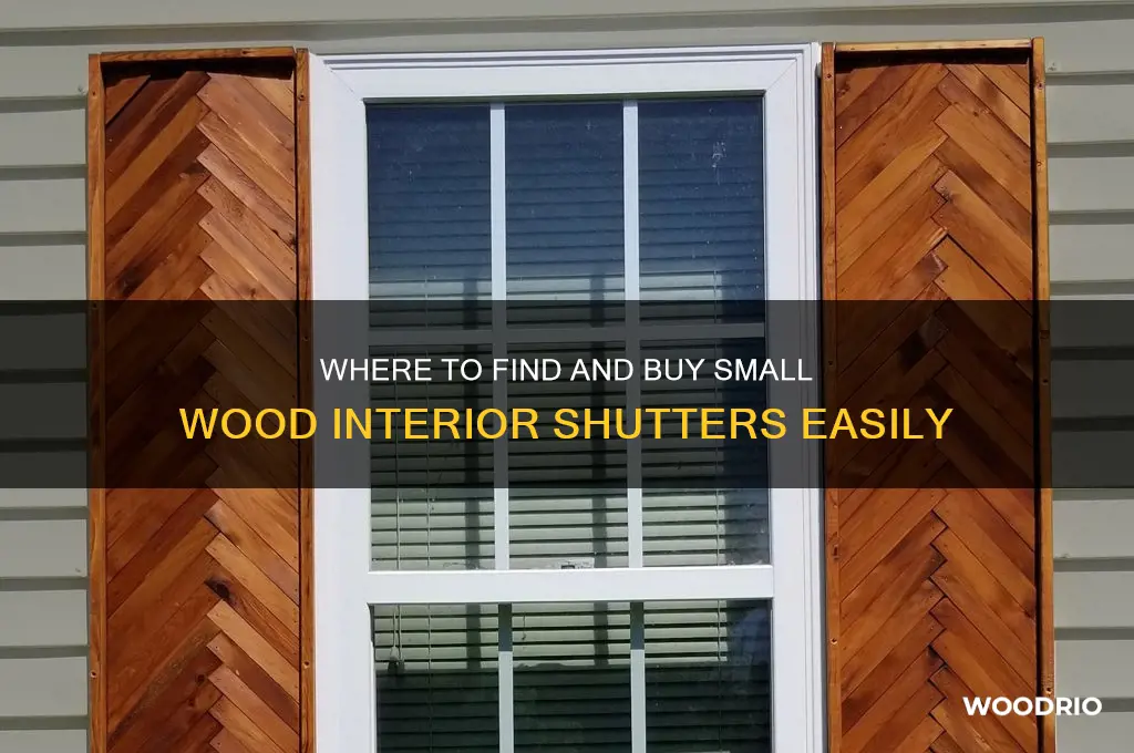 where to buy small wood inside shutters