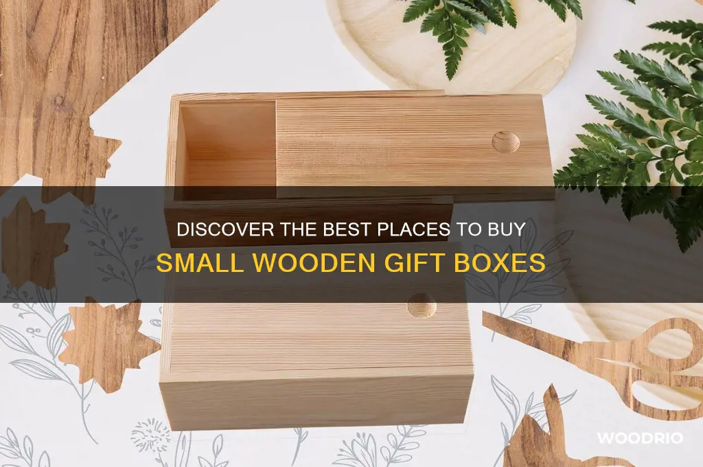 where to buy small wooden gift boxes
