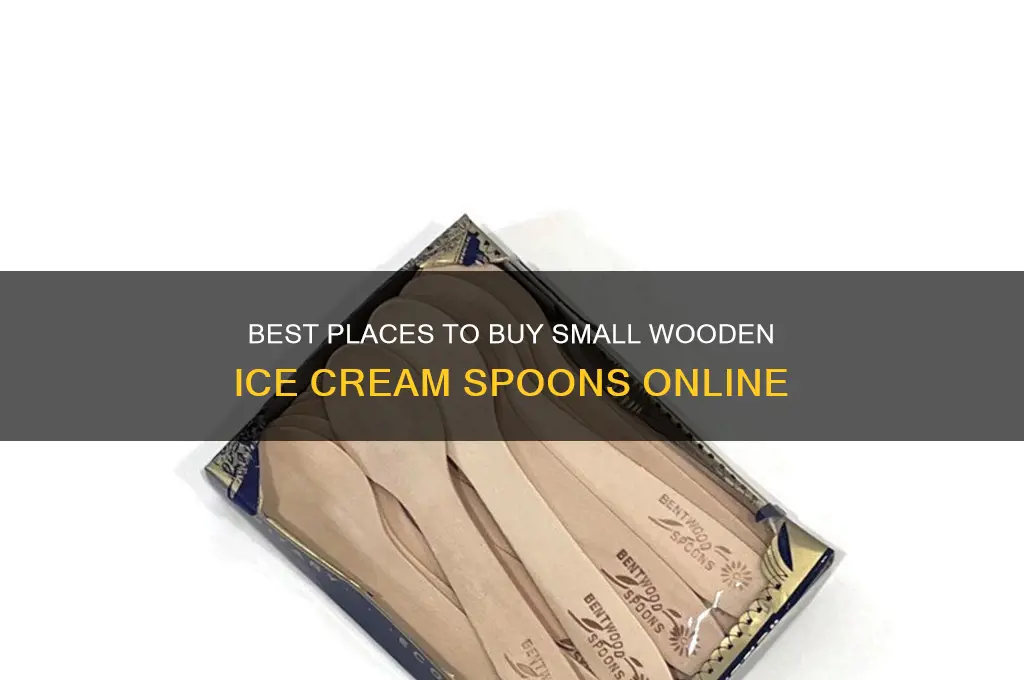where to buy small wooden ice cream spoons