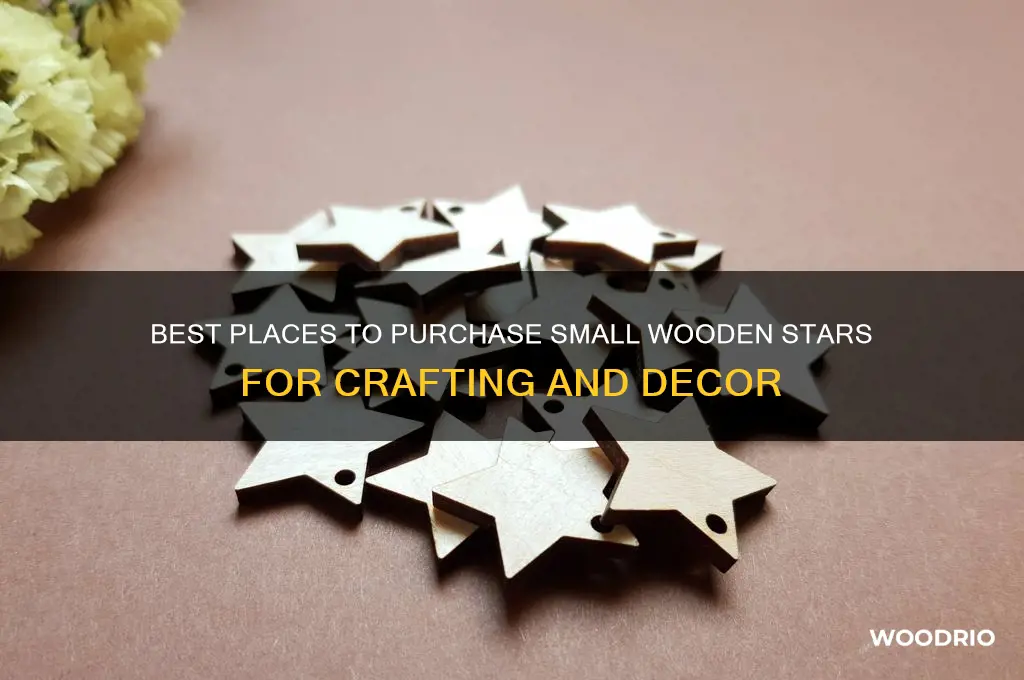 where to buy small wooden stars