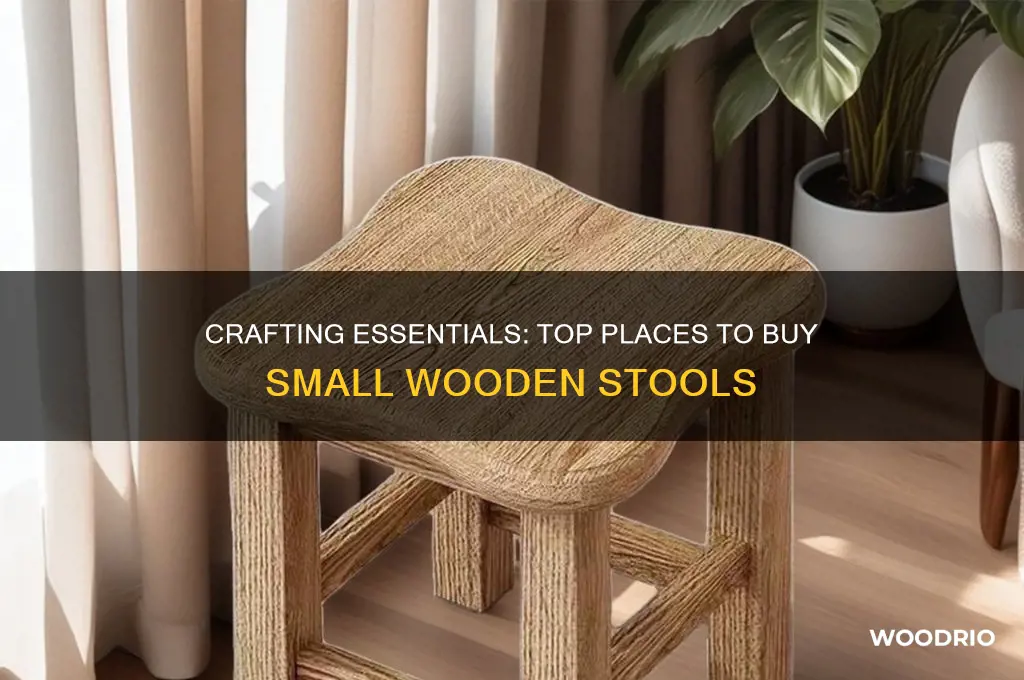 where to buy small wooden stools for crafts