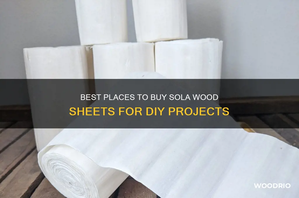 where to buy sola wood sheets