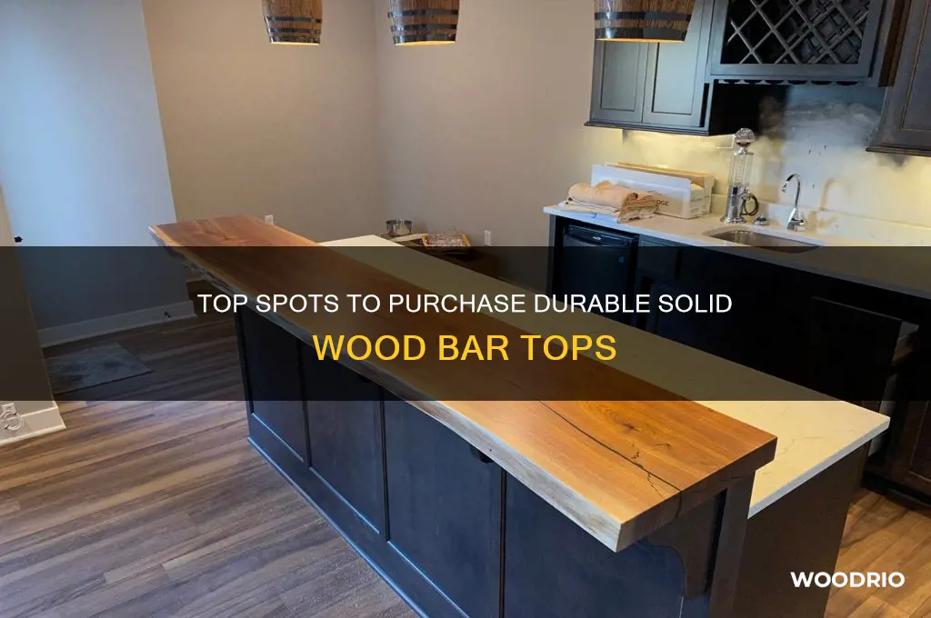 where to buy solid wood bar top