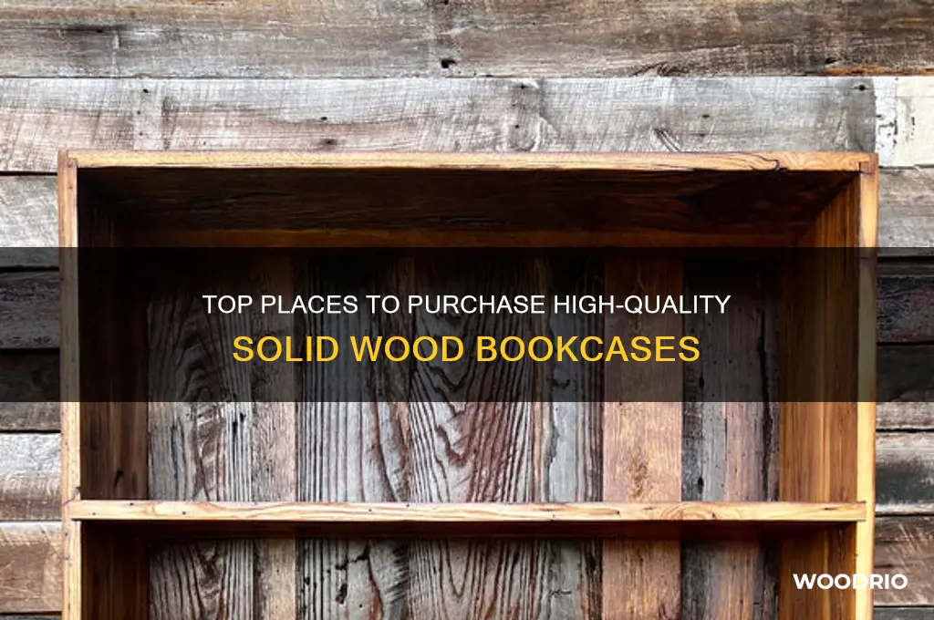 where to buy solid wood bookcase