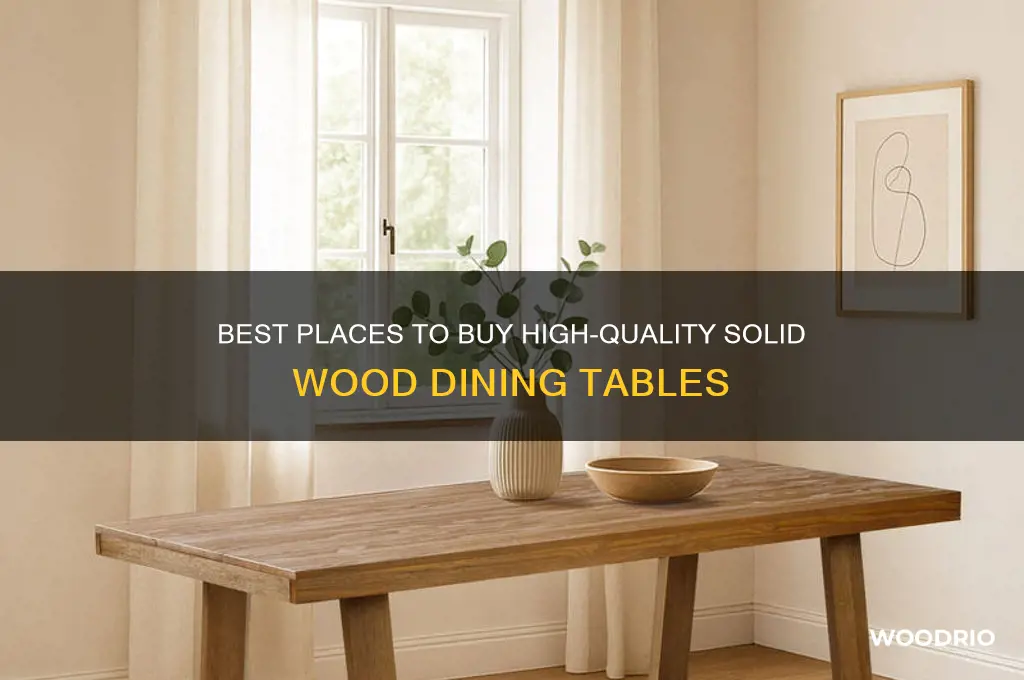 where to buy solid wood dining table