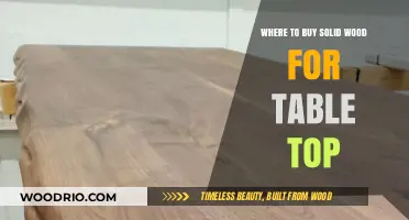 Best Places to Buy Solid Wood for Durable Table Tops