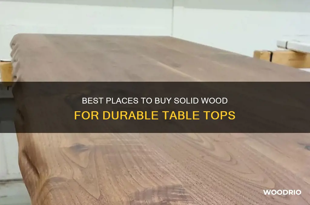 where to buy solid wood for table top