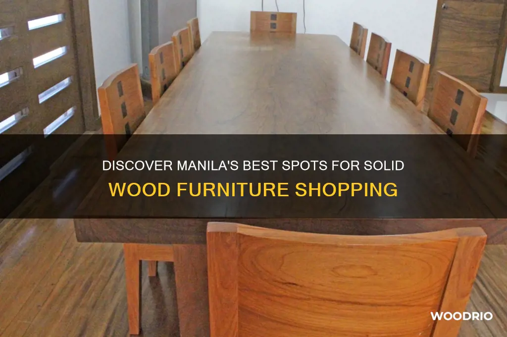where to buy solid wood furniture in manila
