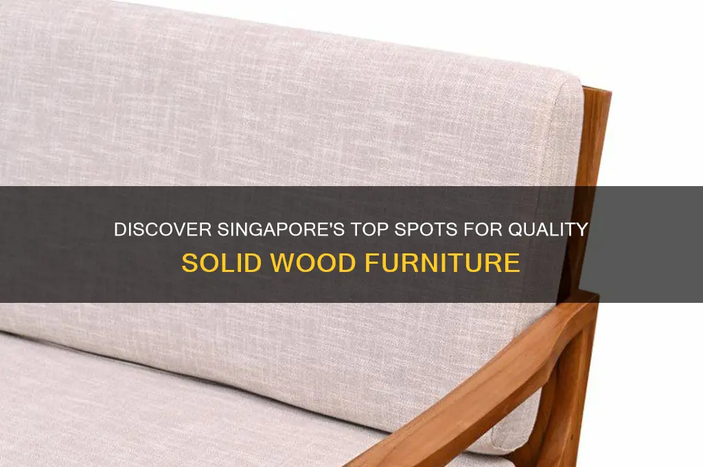 where to buy solid wood furniture in singapore