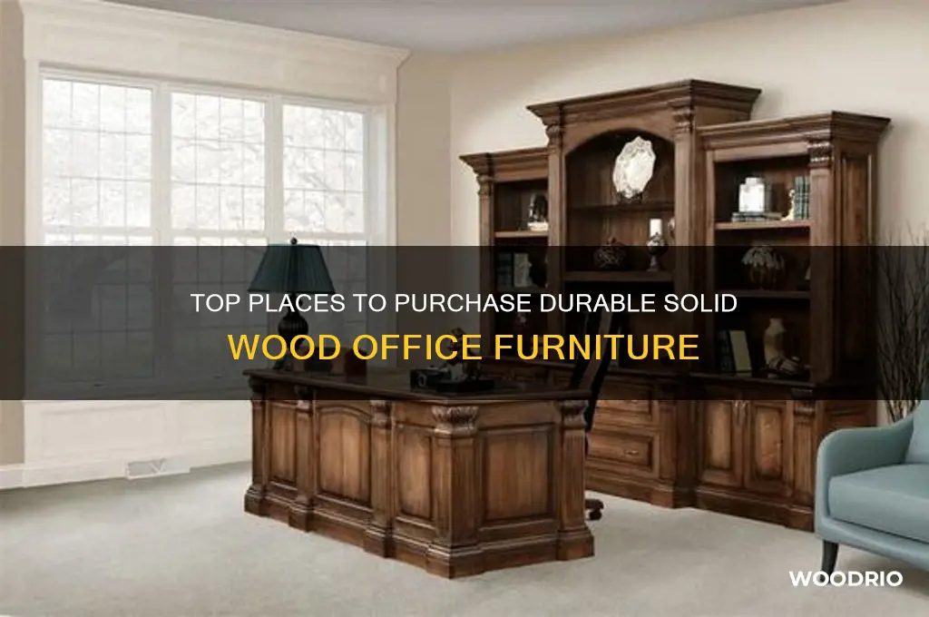 where to buy solid wood office furniture